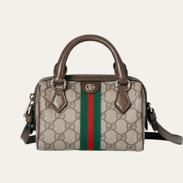 Gucci Ophidia Gg Mini Boston Bag Beige 7 Inches 838478 FAE0P 9746