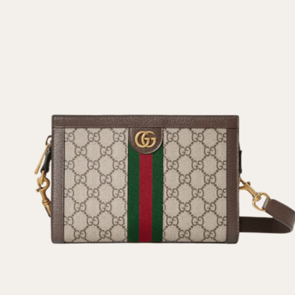 Gucci Ophidia Gg Small Shoulder Bag Beige 8.6 Inches