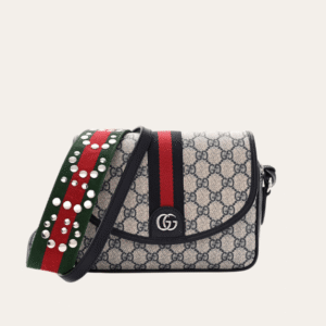 Gucci Ophidia Gg Flap Messenger Bag Beige 10.2 Inches 722117 FAAX3 9789