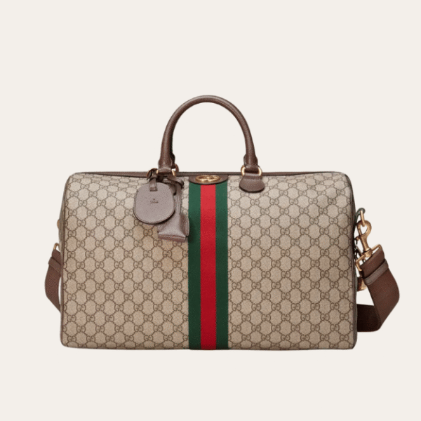 Gucci Ophidia Medium Duffle Bag Beige 17.7 Inches