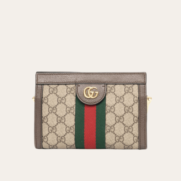 Gucci Ophidia Mini Chain Bag Beige 7 Inches