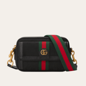 Gucci Ophidia Mini Camera Bag Black 7.9 Inches