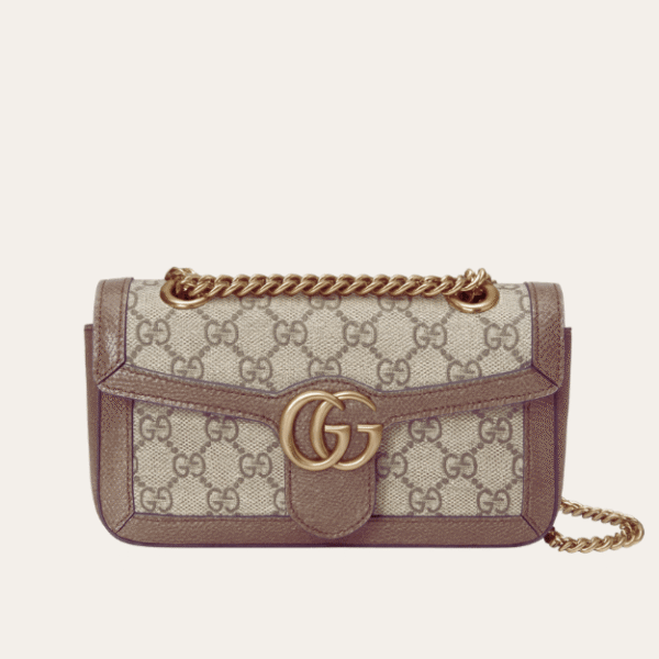 Gucci Ophidia Small Flap Bag Beige 9 Inches