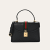 Gucci Ophidia Small Top Handle Bag Black 9.8 Inches