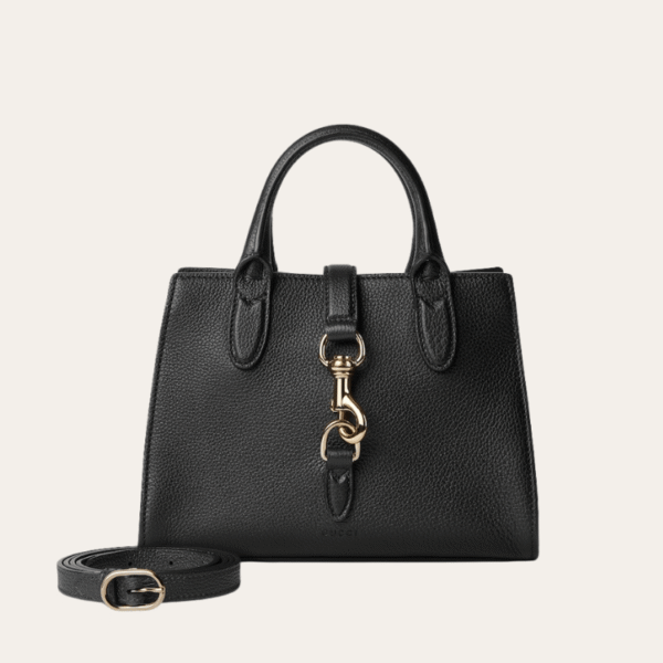 AURGC-BAG1135 Gucci Jackie 1961 Small Tote Bag Black 9.4 Inches