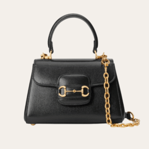 Gucci Horsebit 1955 Small Top Handle Bag Black 8.6 Inches 703848 AAA7G 1000