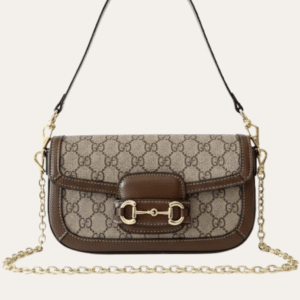 Gucci Horsebit 1955 Small Top Handle Bag Brown 9.1 Inches