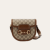 Gucci Horsebit 1955 Mini Saddle Bag Brown 7.1 Inches
