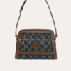 Gucci Ophidia Small Messenger Bag Gg Denim Blue 8.7 Inches