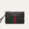 Gucci Microguccissima Clutch Web Stripe 10.6 Inches