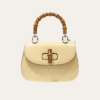 Gucci Bamboo 1947 Mini Top Handle Bag Cream 7.1 Inches 786482 AADJQ 9589 ‎