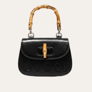 Gucci Bamboo 1947 Mini Top Handle Bag Black 7.1 Inches 786482 AADJQ 9589 ‎
