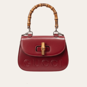 Gucci Bamboo 1947 Mini Top Handle Bag Red 7.1 Inches 786482 AADJQ 9589