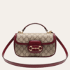 Gucci Horsebit 1955 Mini Top Handle Bag Red 9.1 Inches
