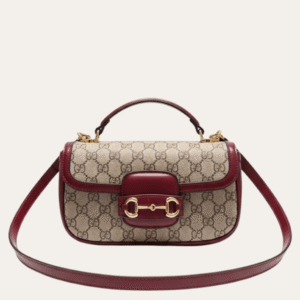 Gucci Horsebit 1955 Mini Top Handle Bag Red 9.1 Inches