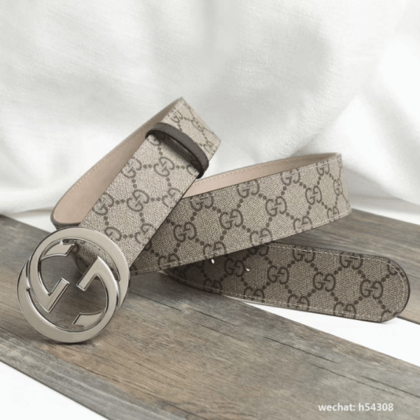 AURGC-BELT1000-5.png Gucci Gg Supreme Belt With G Buckle Beige