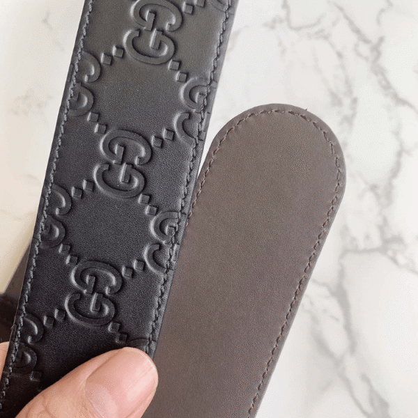 AURGC-BELT1001-2.png Gucci Signature Belt Black Brown
