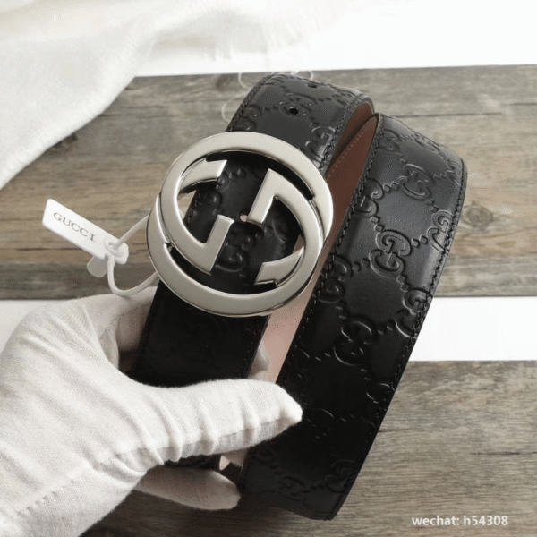 AURGC-BELT1002-2.png Gucci Signature Belt Black Brown