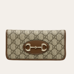 Gucci Horsebit 1955 Zip-Around Wallet Gg Supreme 7.5 Inches