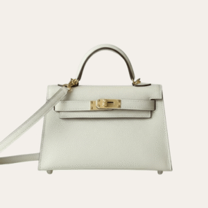 Hermès Kelly Mini II Bag Off-White/White 7.5 Inches