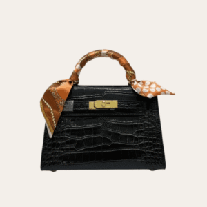 Hermès Kelly Mini Bag Black Crocodile 7.9 Inches