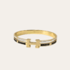 Hermès Clic H Bracelet (Logo Band) Gold-Tone