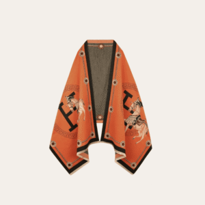 Hermes Cashmere Muffler Orange