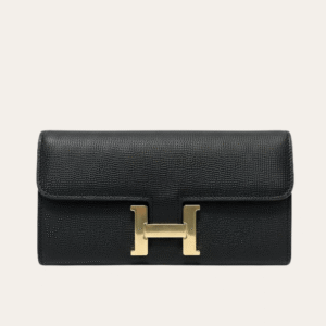 Hermès Constance Long Wallet Black 7.5 Inches