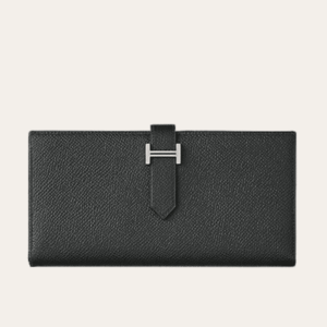 Hermès Bearn Wallet Black Palladium 6.9 Inches