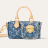 Louis Vuitton Nano Speedy Denim Blue 6.3 Inches M82950