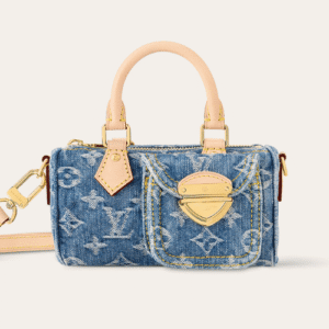 Louis Vuitton Nano Speedy Denim Blue 6.3 Inches M82950