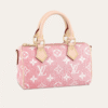 Louis Vuitton Nano Speedy Monogram Denim Pink 8.1 Inches M82951