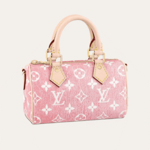 Louis Vuitton Nano Speedy Monogram Denim Pink 8.1 Inches M82951