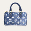 Louis Vuitton Nano Speedy Monogram Denim Blue 8.1 Inches M82950