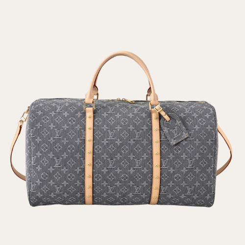 Louis Vuitton Keepall Bandoulière 50 Gray 19.7 Inches M25334