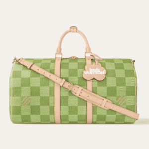Louis Vuitton Keepall Bandoulière 50 Bag Green 19.7 Inches N40667