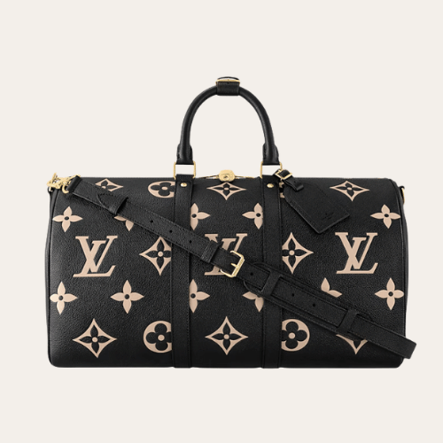 Louis Vuitton Keepall Bandoulière 45 Black 17.7 Inches M46670
