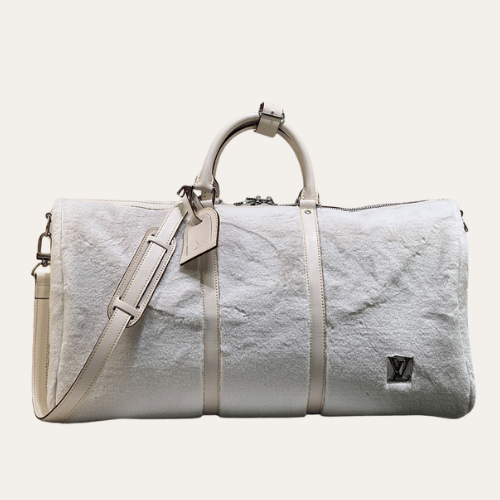 AURLV-BAG1059-1 Louis Vuitton Puffy Shearling Keepall Bandoulière 50 Beige 19.7 Inches M23108