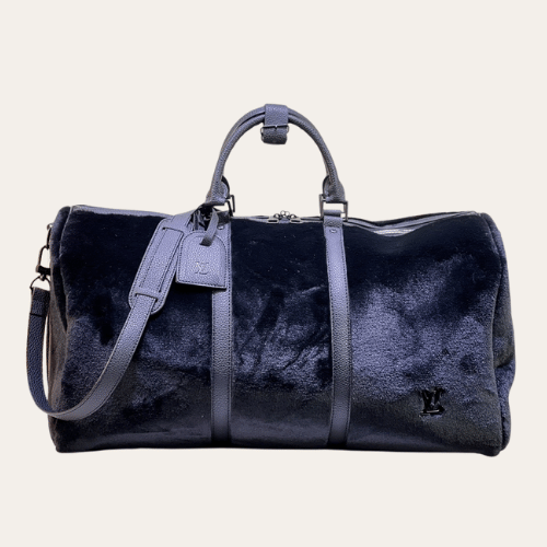 AURLV-BAG1060-1 Louis Vuitton Puffy Shearling Keepall Bandoulière 50 Black 19.7 Inches M23108