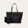Louis Vuitton Neverfull Monogram Shearling Trim MM Black M56960 12.2 Inches