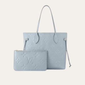 AURLV-BAG1079 Louis Vuitton Neverfull MM Monogram Empreinte Blue 12.2 Inches M46482