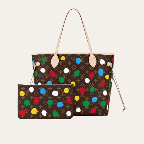 Louis Vuitton X Yayoi Kusama Neverfull MM Monogram Multicolor 12.2 Inches M22980