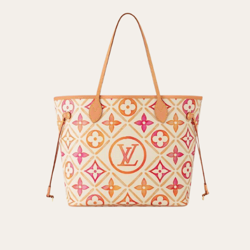 Louis Vuitton Neverfull MM By The Pool Pink/Orange 12.2 Inches M11263