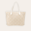 AURLV-BAG1101-1-1 Louis Vuitton Neverfull MM Monogram Giant By The Pool White On Beige 12.2 Inches M22838