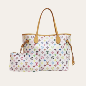 Louis Vuitton Neverfull MM Monogram Multicolore White 12.2 Inches M40156