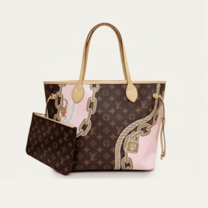 Louis Vuitton Neverfull MM Monogram Summer Trunks Pink 12.2 Inches M46329