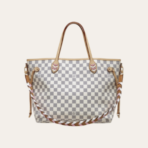 Louis Vuitton Neverfull MM Braided Damier Azur Beige 12.2 Inches N50047