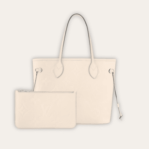 Louis Vuitton Neverfull MM Monogram Empreinte  Beige 12.2 Inches N50047