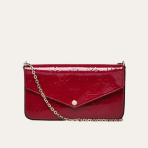 Louis Vuitton Pochette Félicie Monogram Vernis Amarante 8.3 Inches M61276
