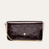 Louis Vuitton Pochette Félicie Monogram Vernis Black 8.3 Inches M61276